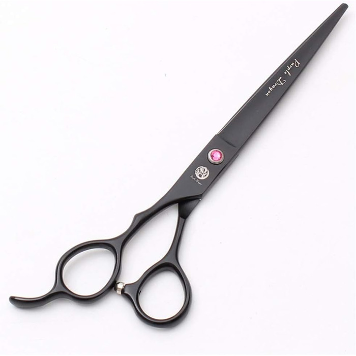 Професійна ліворука ножиці для стрижки собак, 7.0 дюймів (прямі та розріджуючі леза, для перукарів та дому)