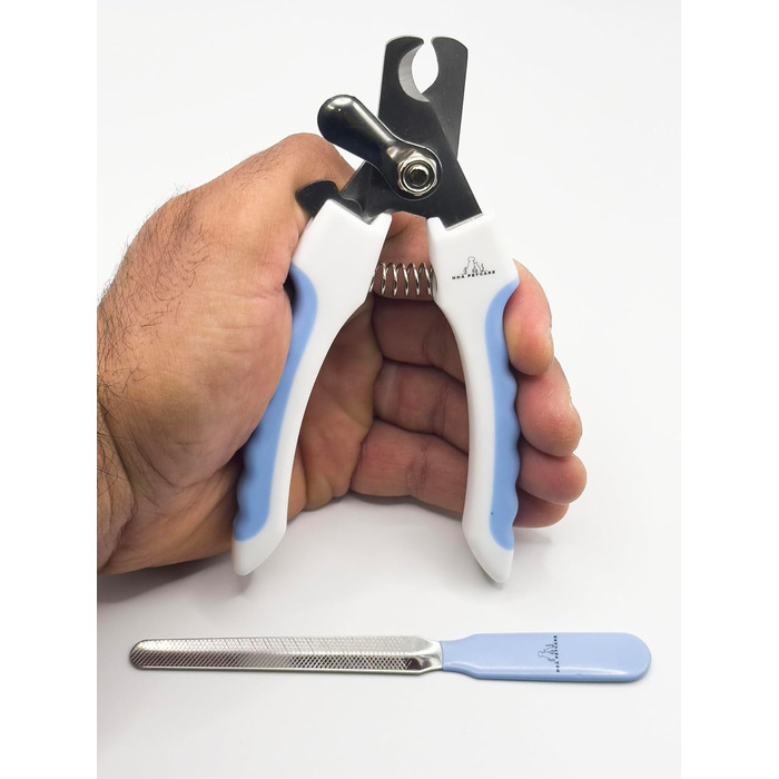 Набір для стрижки та підпилювання кігтів для собак та котів H&A Petcare, професійний, для всіх порід та розмірів, компактний, блакитний