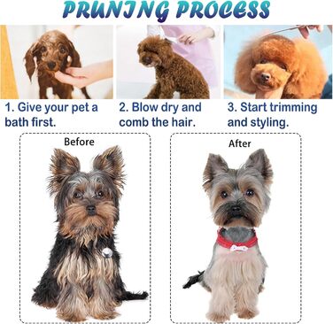 Набір ножиць для грумінгу собак та котів, ножиці для догляду за шерстю домашніх тварин