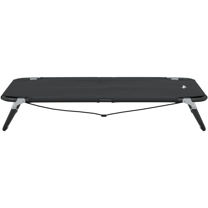 Зручне собаче ліжко vidaXL для середніх порід – металева рама та тканина | Підвищене, комфортне ліжко для дому та вулиці, довговічне, сучасне, 105 x 65 x 18 см, антрацит