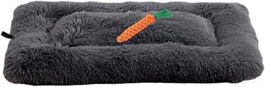 Крісло-ліжко для собак великих порід та котів Chickwin, миється, м'яке, антистрес, преміум-якість (L/110*80 см, S/60*40 см, темно-сірий)