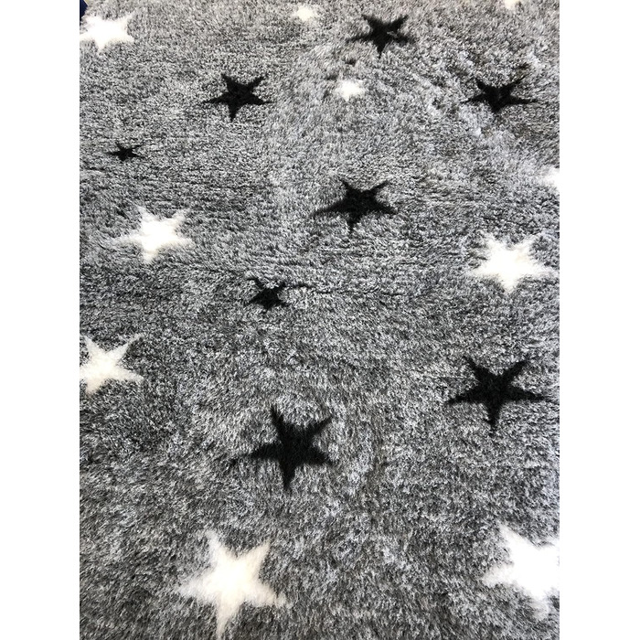 Килимок для собак Elropet Premium 30mm, неслизький, S/M/L для маленьких та великих собак, Vet Bed, найвища якість (S 80cm X 50cm, сірий зірки)