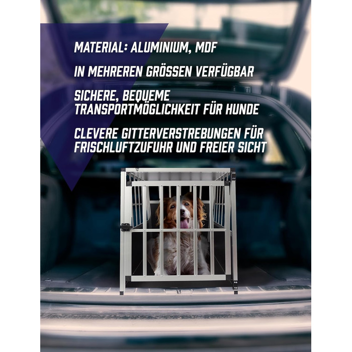 Транспортна переноска для собак Villa Hunde - Безпечний та комфортний перенос вашого улюбленця. Стабільна конструкція, різні розміри (69 x 60 x 54 см). Легка, міцна та зручна у догляді.