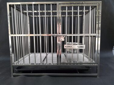 Підвісні миски для собак із нержавіючої сталі, автоматична поїлка та годівниця для клітки, 18 см, розмір S