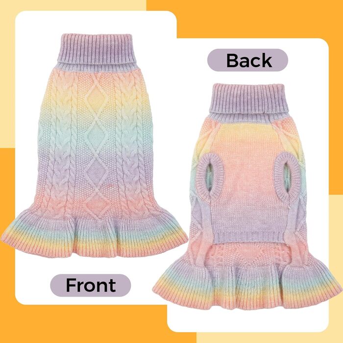 Пуловер для собак Lelepet на Новий рік, теплий зимовий пуловер для великих собак, м'яка куртка-манта, зимовий пуловер, одяг для домашніх тварин, рожевий, XL