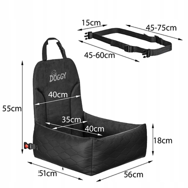 Автомобільне крісло PillowPrim, 55 см x 56 см