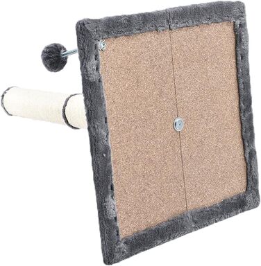 Котяча дряпка XXL 97 см: міцна колона з сизалю, м'який плюш, іграшковий м'ячик