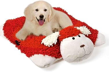 Karlie Dogmaxx Sleep&Play 2 в 1: лежанка-ліжко для собак, червоно-біла, 40 x 40 см