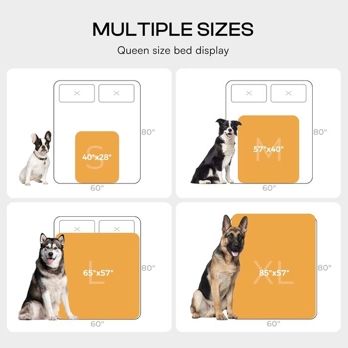 Водонепроникний коврик для тварин Luciphia, рожевий, захист від протікань, для собак та котів, Sherpa-fleece, захист меблів, середній та великий розмір