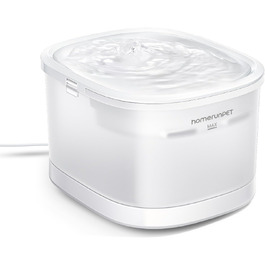 Фонтанчик для котів Homerunpet: тихий, 2.5л, бездротовий, з професійним фільтром, миється у посудомийній машині