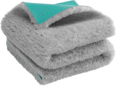 Медичне ліжко для собак Premium - ковдра для собак: неслизька, вологопоглинаюча, дихаюча та пральна (сірий, 70 x 100 см) 70x100 см Сірий