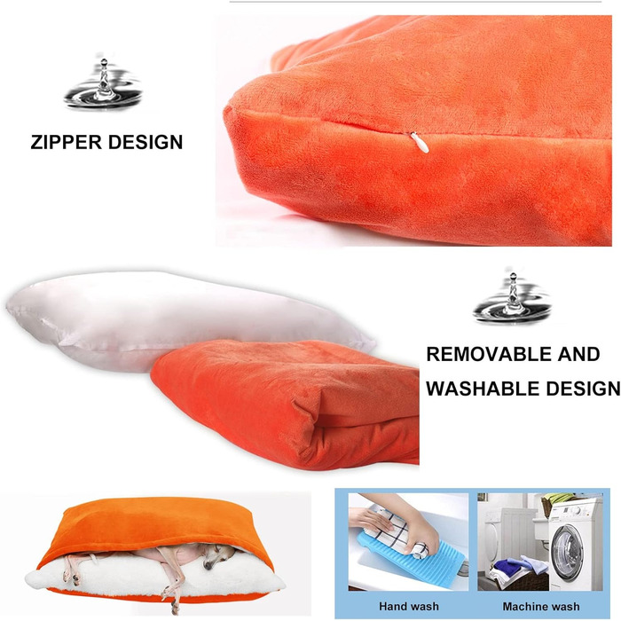 Ортопедичне ліжко-будка для собак з підстилкою, 75x60x23 см, Хакі