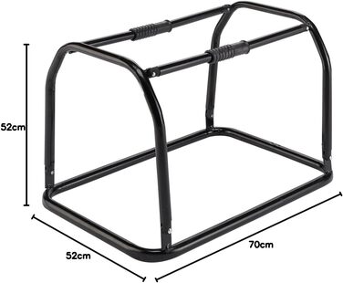 Переносна переносна клітка для собак Ferplast, чорна, розмір S (49x34x34 см) / L (70x52x52 см), металевий каркас, з ручками та кишеньками, водовідштовхувальна