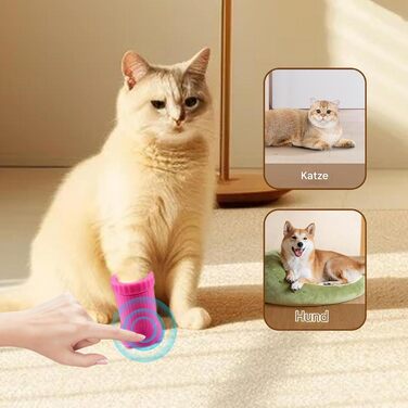 Автоматична мийка лап для собак PAW - Автоматичний очищувач лап для собак, електрична мийка лап для собак, портативний пристрій для догляду за котами, USB-зарядка, машина для миття лап, зелений (рожевий)