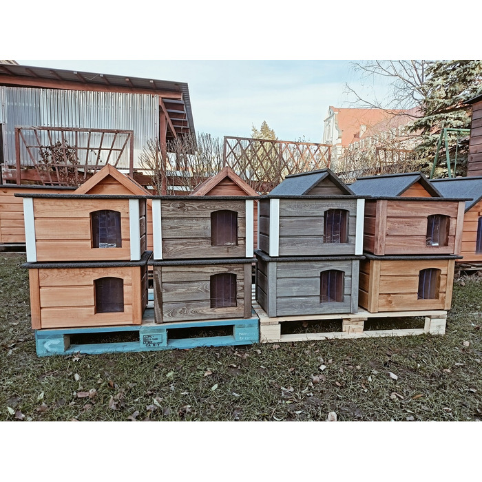 Будиночок для кота червоний, прямокутний, 60х44х35 см