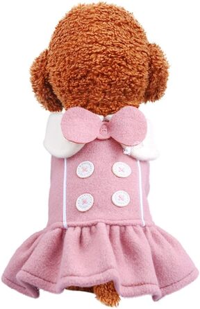 Сукня-тьюль для собак та котів, тепла зимова сукня-принцеса, рожева XS