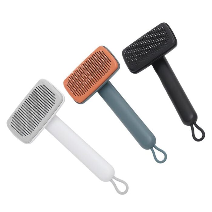 Щітка для вичісування тварин Piddy Ion Pet Brush: видаляє ковтуни, делікатно розплутує шерсть (чорна)