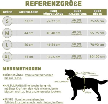 Водонепроникний собачий теплий одяг WUFANC - куртка для собак з регульованою застібкою для всіх сезонів, XL