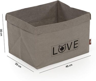 Ліжко для котів CanadianCat Katzenbett 45x35x35 см - затишне гніздо з картону та паперу