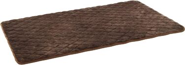 Лежак для собак Flamingo Weimar, прямокутний, коричневий, 116x69x2 см, знімний чохол, протиковзка основа, підходить для кліток