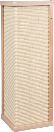 Преміум кутовий когтетоп Kratzbaumland з бука та сизалю, для котів, знімний килимок, настінний монтаж, 55 см