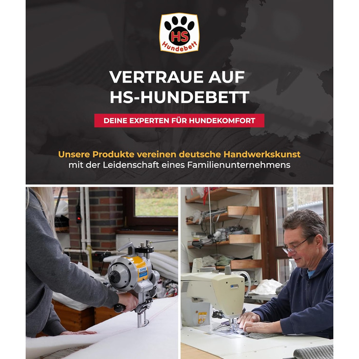 Ортопедичне ліжко для собак Shadow Deluxe S (60x75 см) з Memory Foam – Зручне, з антиковзким покриттям, миється – Німецька якість