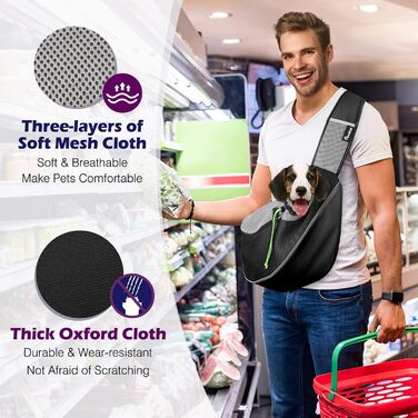 Парник для собак Pawaboo L, чорний: переноска для вигулу та подорожей