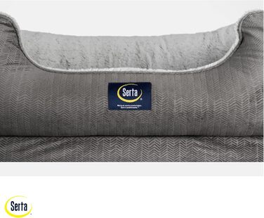 Ортопедичне ліжко для собак Serta Cuddler, сірий колір (велике), 86 x 63 x 25 см
