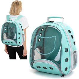 Рюкзак для котів та маленьких собак PETCUTE, дихаючий, знімний килимок, до 6 кг, з прозорим вікном, для подорожей (Цянова)