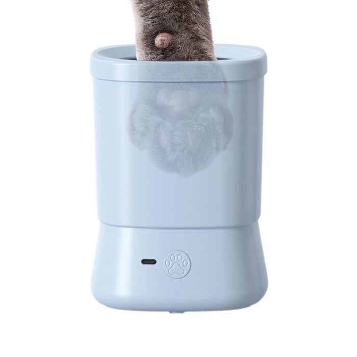 Автоматичний мийка лап для собак, 2 швидкості, синій колір. Догляд за лапами вдома, у подорожах, на природі