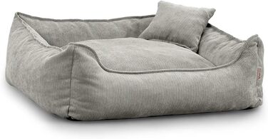 Gutekissen® Lucky – М'яке ліжко для собак, зелено-сіре, XS (55x40 см) – Легко миється, з поліуретановою начинкою