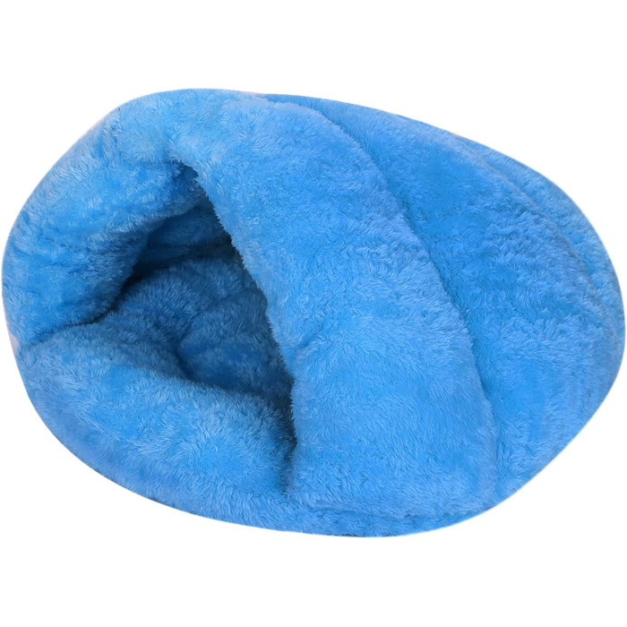 Кімната для собак та котів ITODA: м'яке ліжко-будиночок для собак, котів, цуценят та кошенят. Блакитний колір.