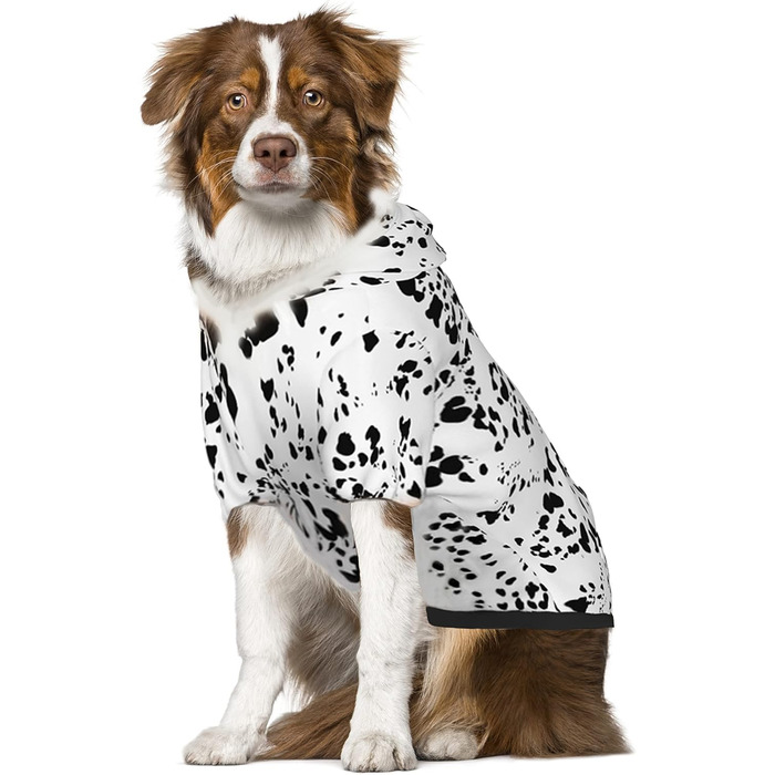 Світшот з капюшоном для собак Далматинець, M (12-20 фунтів), костюм на Хелловін