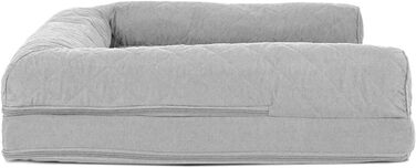 Кішечка Furhaven: ліжко для собак та котів з гелевим охолодженням, 91x69x17 см, сріблясто-сірий колір