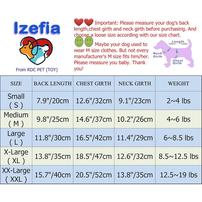 Теплий зимовий одяг для собак: тепла куртка-худі для собак маленьких та середніх порід, розмір L (обхват грудей 42 см), колір: блакитний з баранчими вушками