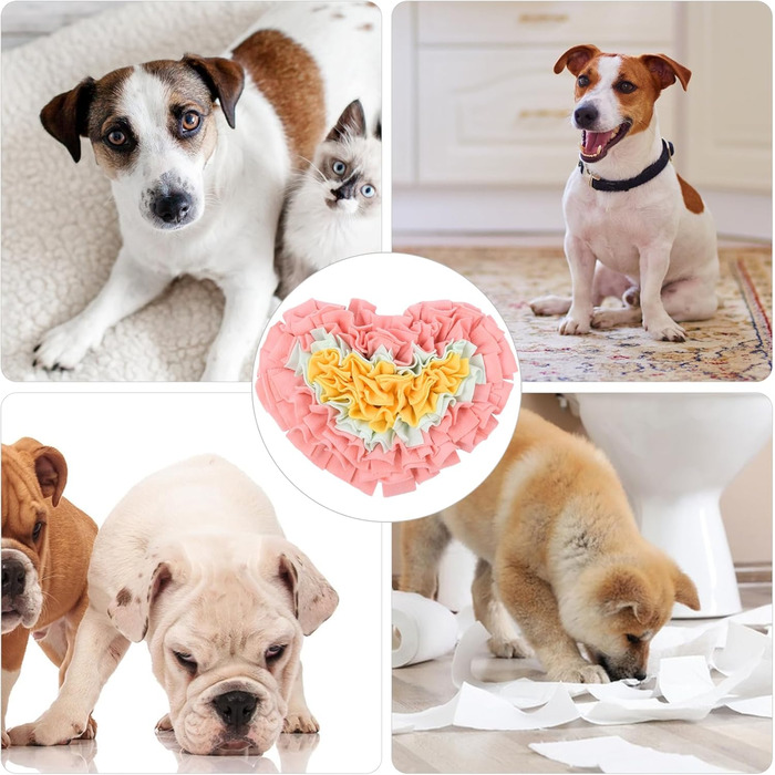 Schnüffelmatte для собак: інтерактивна килимок для годування, тренування, розваг (рожевий)