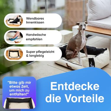 Крісло-ліжко для собак: міцне та зручне, для великих та маленьких собак, цуценят та літніх тварин. Крісло-ліжко для собак, корзина для собак, різних кольорів (S, пісочний)