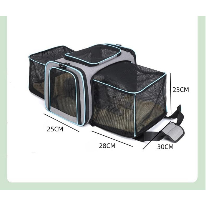 Транспортна сумка для котів та собак EBLIN, складна, до 8 кг, з регульованим ременем