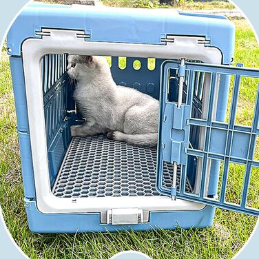 Транспортна переноска для котів та собак, складна та дихаюча, з ручкою - для кошенят, цуценят, подорожей на авто, літаком, кемпінгу