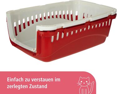 Транспортний бокс для тварин Kerbl Expedion: переноска для собак та котів, 45x30x30 см, пластик, до 10 кг