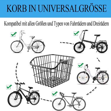 Задній велосипедний кошик з металу, великий, з водонепроникним покриттям та сіткою для багажу. Підходить для собак, покупок, пікніків, шкільних речей. M2