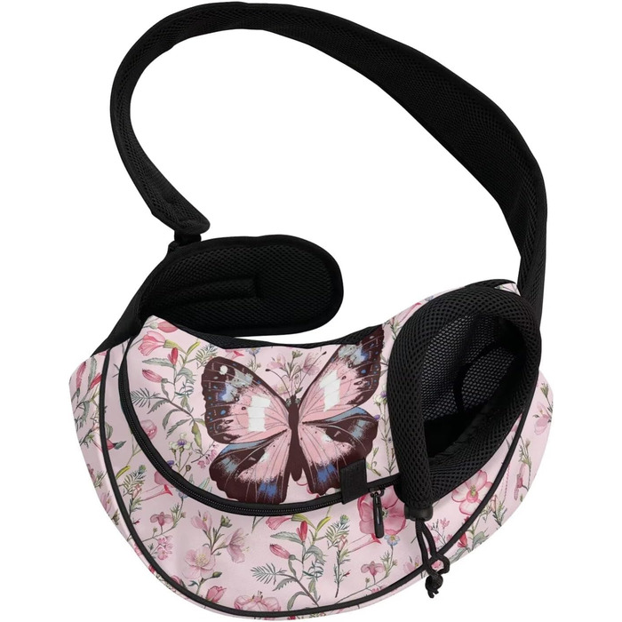 Сумка-переноска для собак COEQINE, рожева, зірки, квіти, для подорожей, зручна, з регульованим ремінцем, для маленьких собак