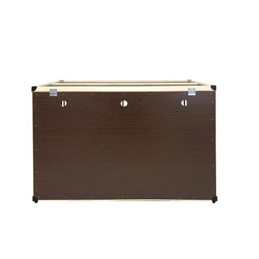 Дерев'яна переносна клітка для дрібних тварин з 3 відділеннями - велика, з закривними кришками