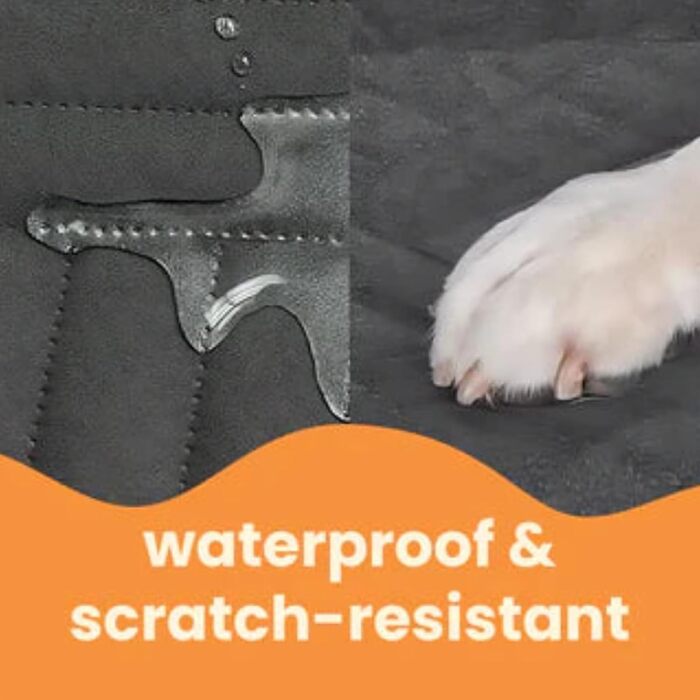 Підстилка для собак у багажник авто, водонепроникна, з твердим дном, до 130 кг, з сіткою, чорна