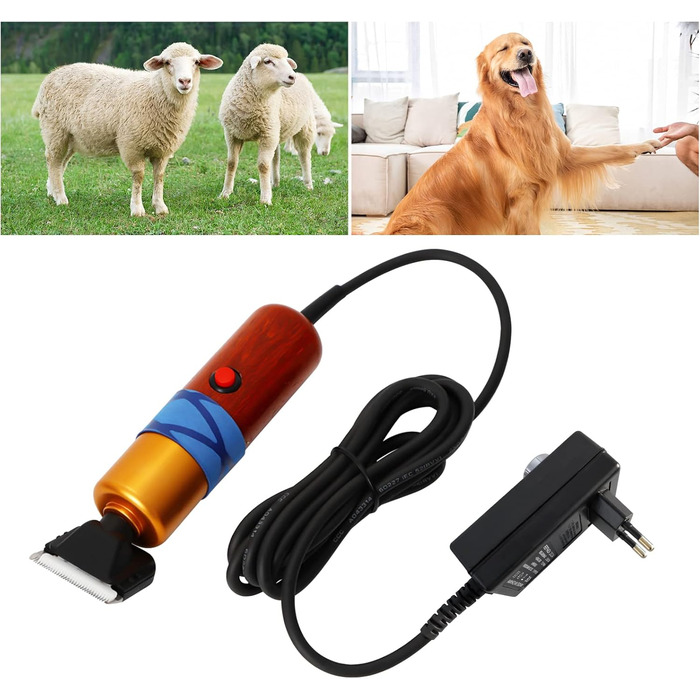 Електрична машинка для стрижки тварин: вівці, кози, корови, собаки. Професійна, 200W, регульована потужність. Ідеально для стрижки овець, коз, корів, собак, пуделів та інших тварин