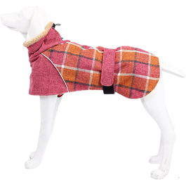 Зимовий теплий одяг для собак, куртка з флісовою підкладкою, світловідбиваючий комір, костюм від снігу для холодної погоди, отвір для повідка, регульована посадка для собак маленьких, середніх та великих порід