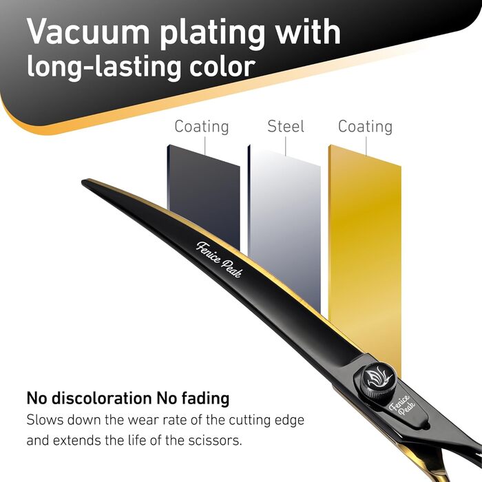 Ножиці для грумінгу собак Fenice Peak 8