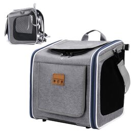 Сумка-переноска для собак на велосипед, складна, зручна для прогулянок та подорожей | Велосипедний кошик для тварин, безпечний та комфортний, підходить для котів та собак