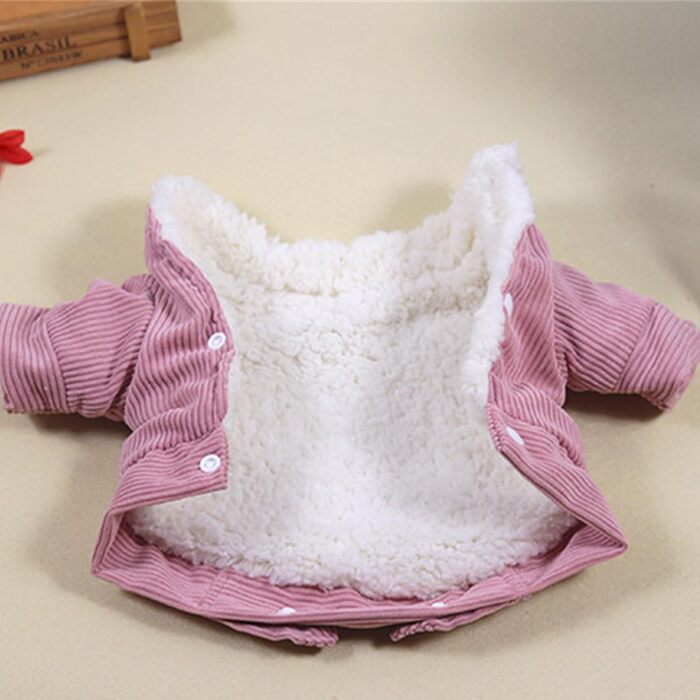 Зимовий теплий пуховик для собак на холодну погоду. Товста флісова куртка для тварин, вітронепроникний комбінезон для маленьких порід (C, M)