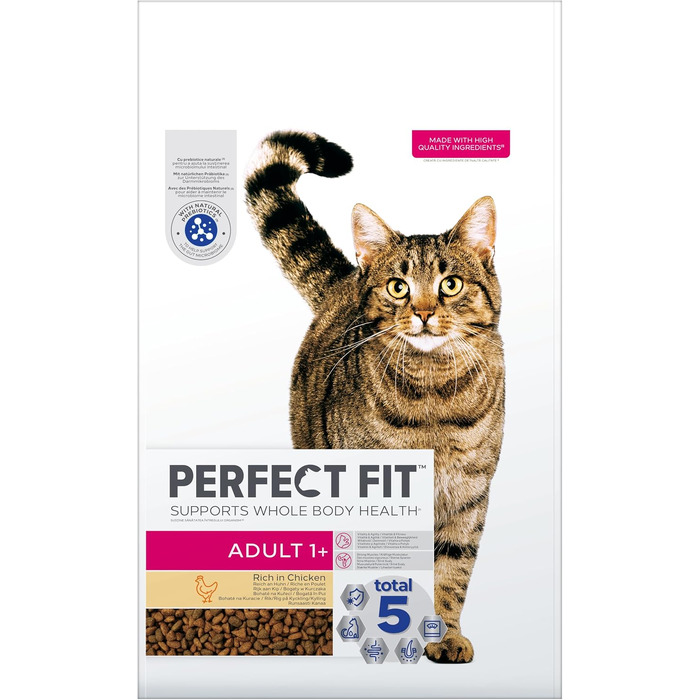 Сухий корм для дорослих котів Perfect Fit Adult 1+ з куркою, 7 кг